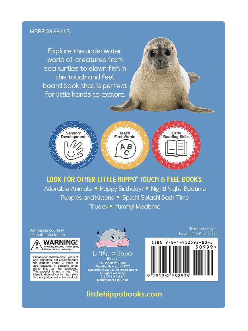 Ocean Friends - Touch and Feel - Little Hippo Books - Glee Garden
