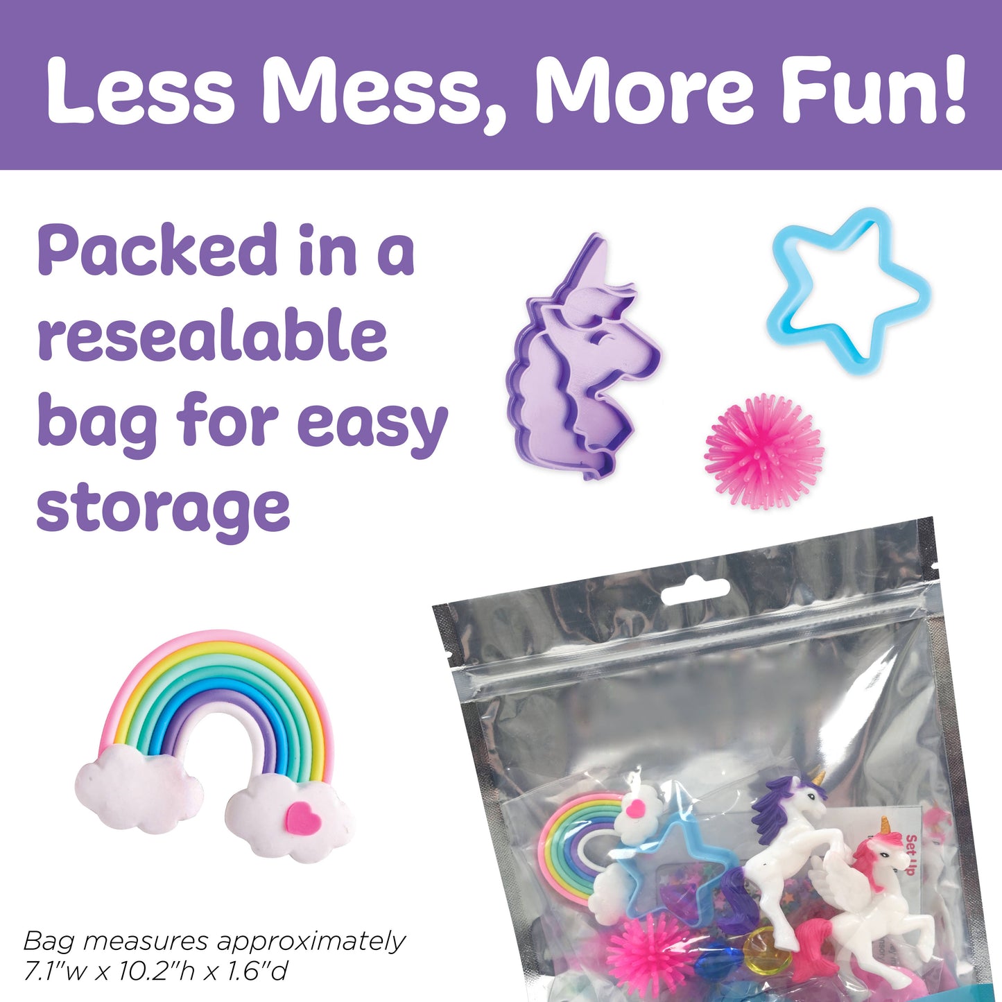 Faber-Castell / Creativity for Kids - Sensory Pack Unicorn On the Go Play Set for Kids