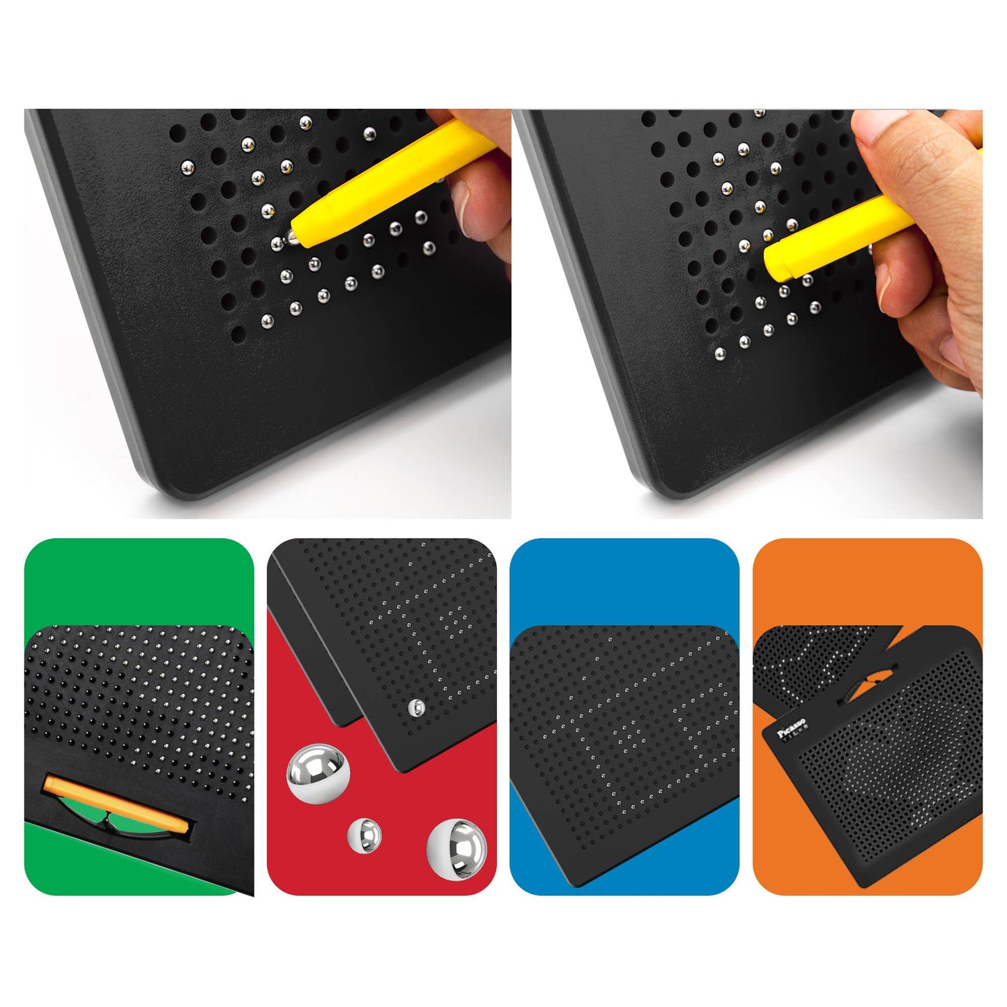 PicassoTiles - PicassoTiles Double-Sided Magnetic Drawing Tablet Pad