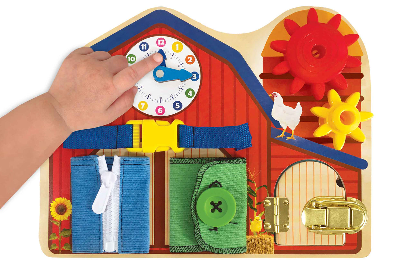 Brilliant Baby Farm Busy Board - Little Hippo Books - Glee Garden
