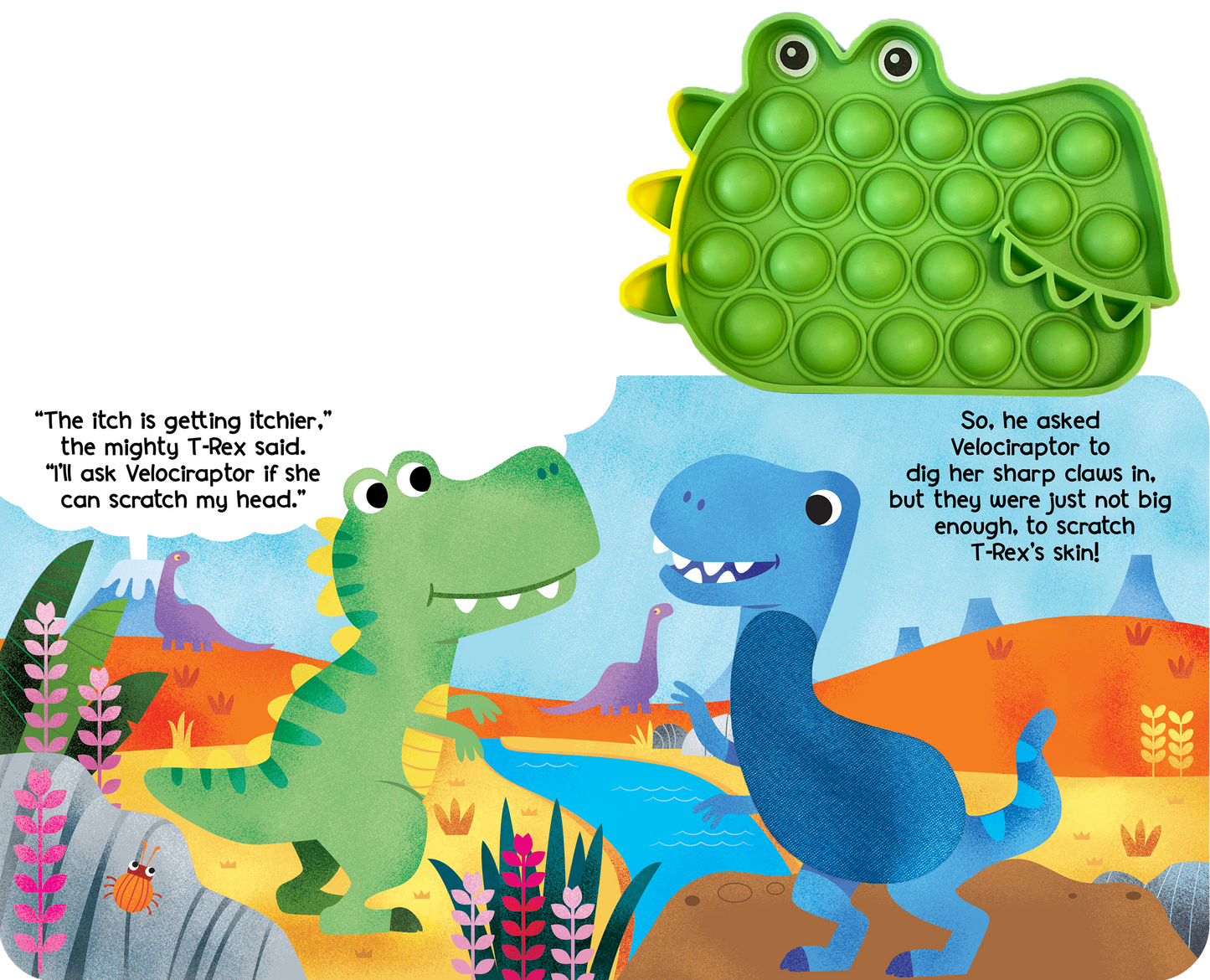 Little Hippo Books - Little T-Rex - Your Sensory Fidget Friend