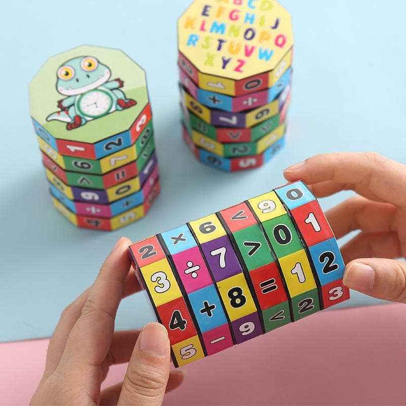 Educational toys for early teaching arithmetic: One digital cube - KiddieKickz - Glee Garden