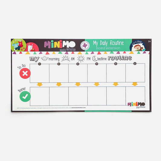 Minimo Playful Motivation - My Daily Routine board extension - Canadian Brand