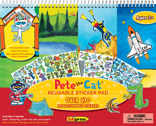 Teacher Created Resources - Pete the Cat® Reusable Large Sticker Pad