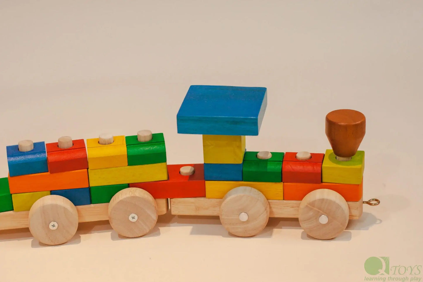 QToysUSA - Stack & Pull Train