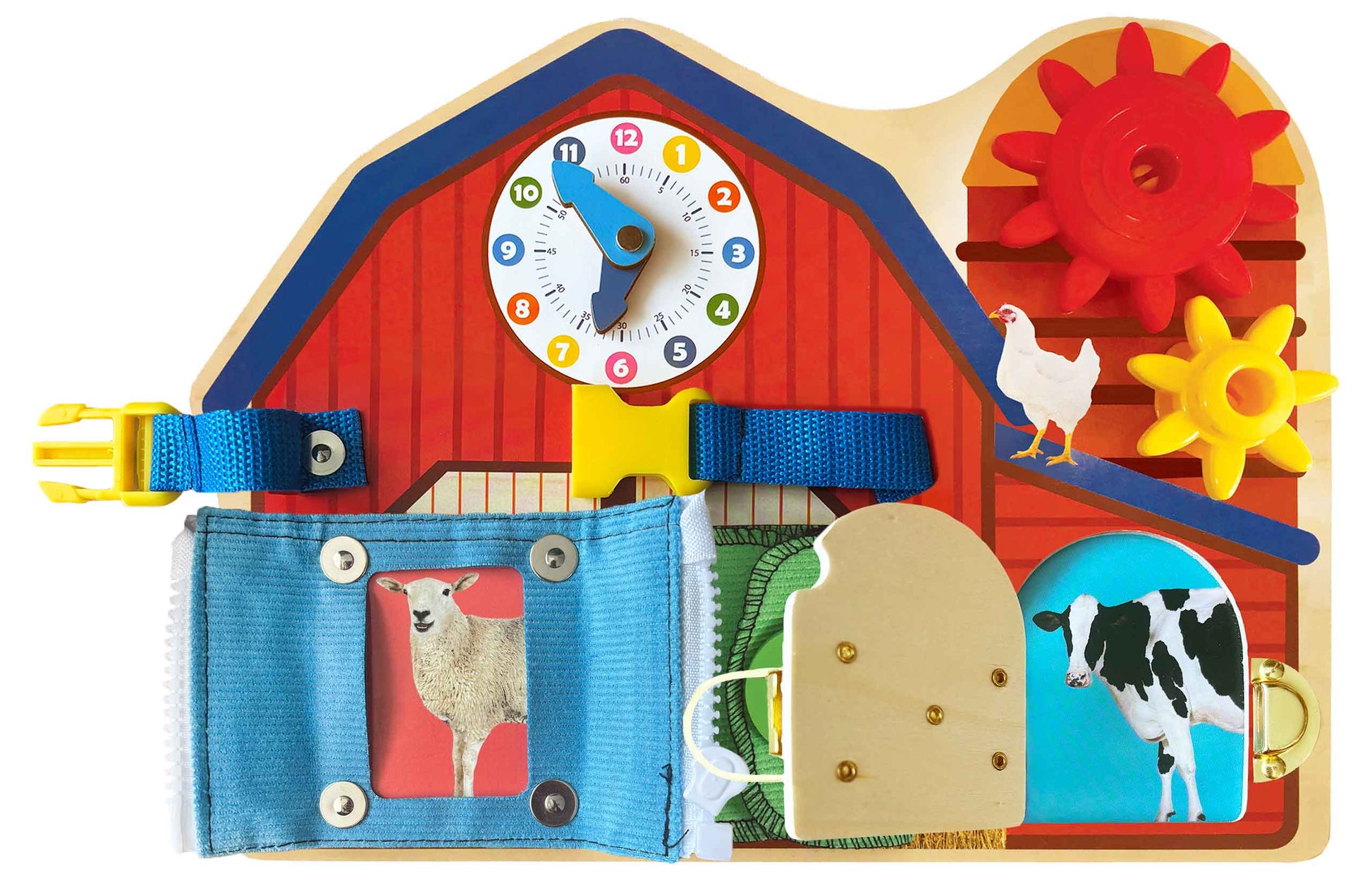 Brilliant Baby Farm Busy Board - Little Hippo Books - Glee Garden