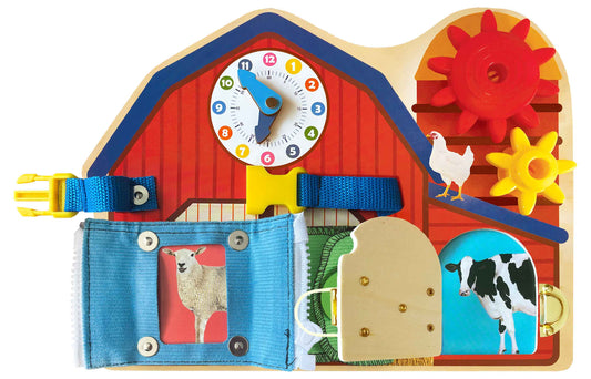 Brilliant Baby Farm Busy Board - Little Hippo Books - Glee Garden