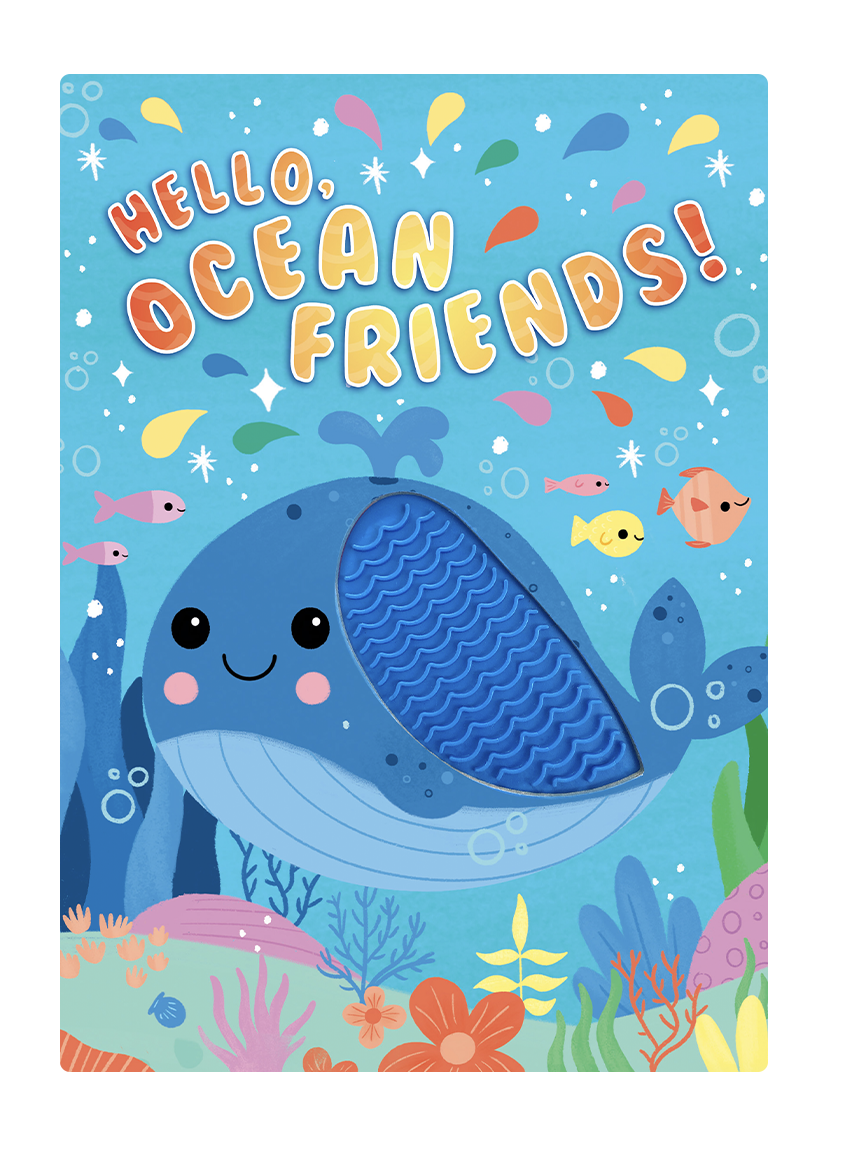 Hello, Ocean Friends - Touch and Feel - Little Hippo Books - Glee Garden