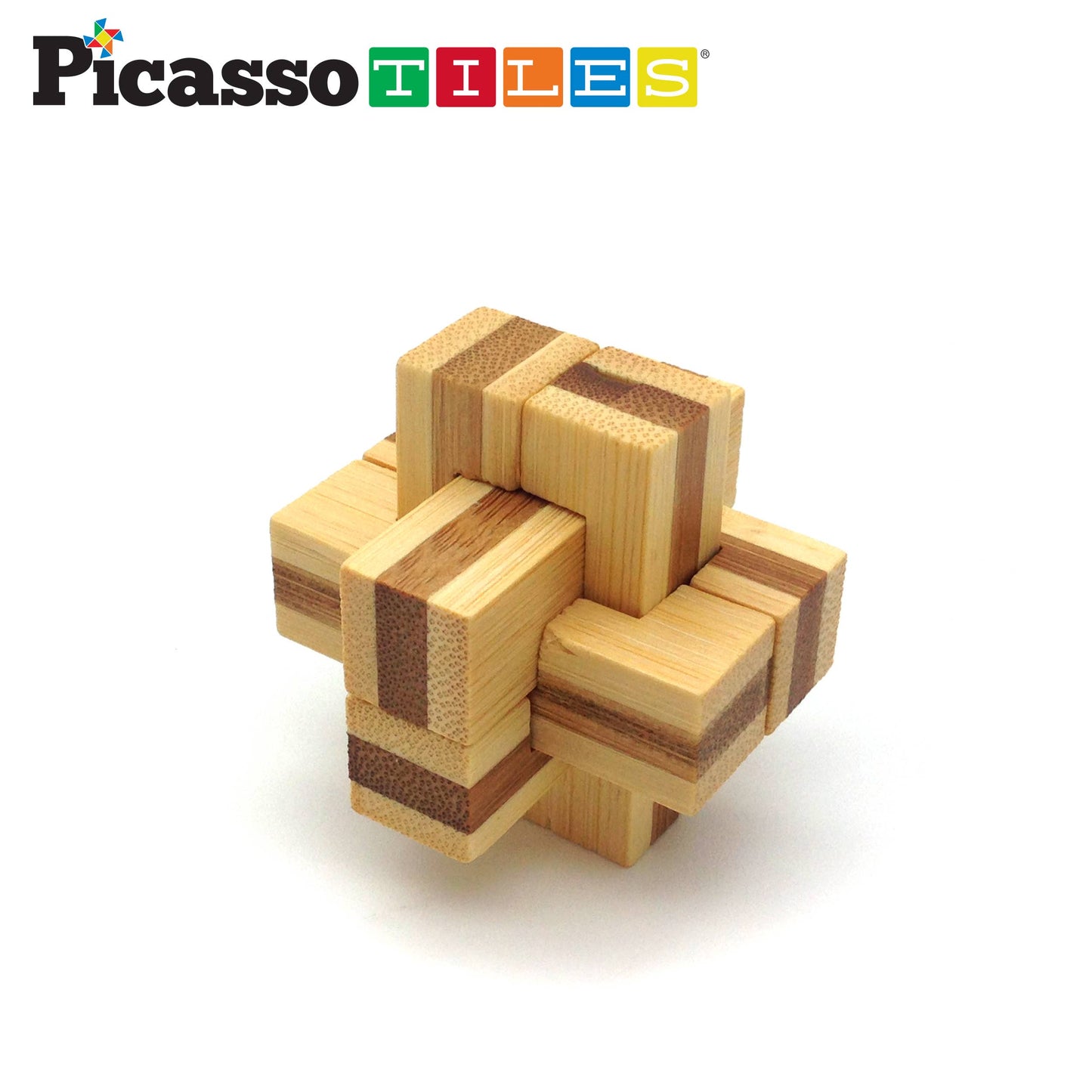 PicassoTiles - PicassoTiles 8PK Wooden Logic Puzzle