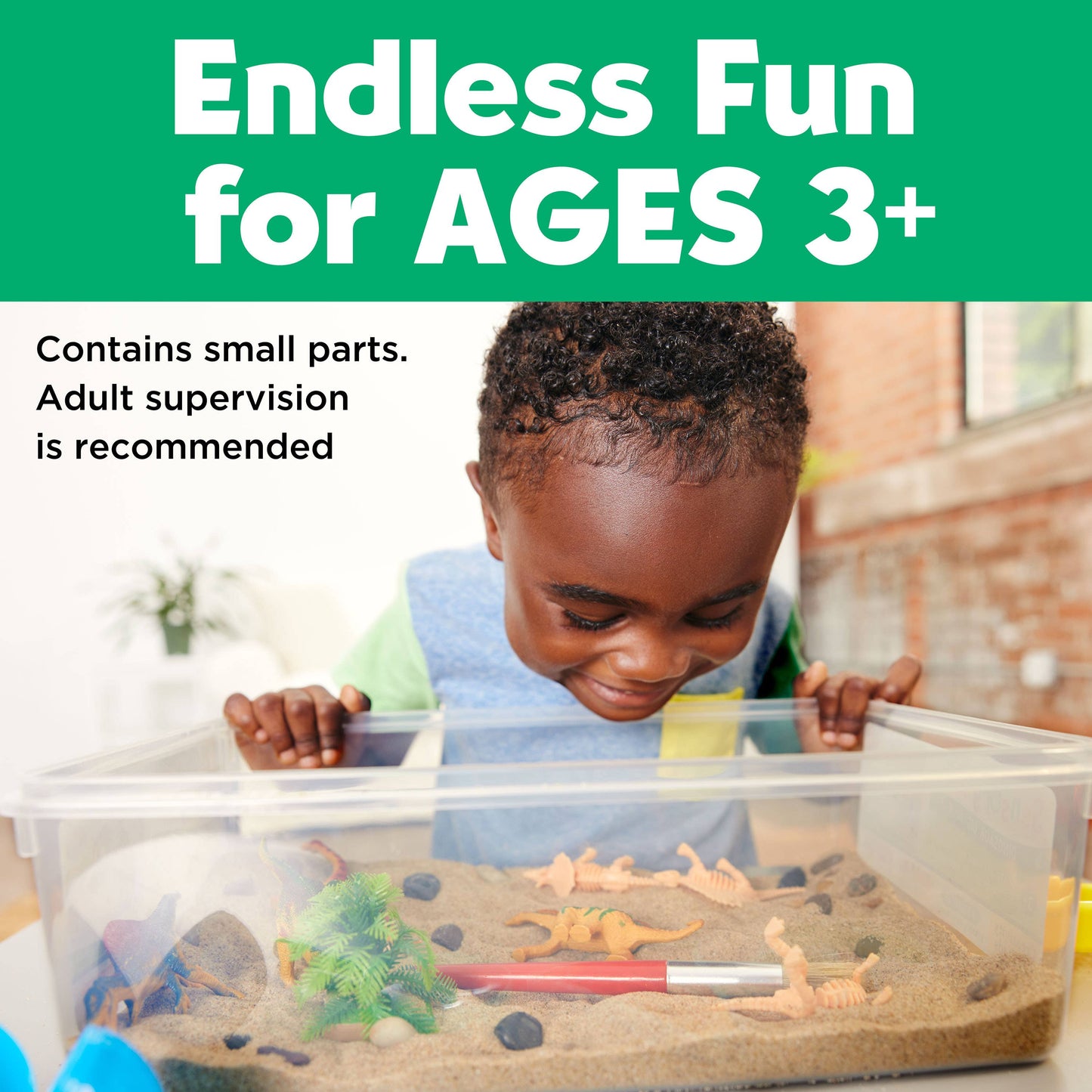 Faber-Castell / Creativity for Kids - Sensory Bin Dinosaur Dig Activity Bin for Kids