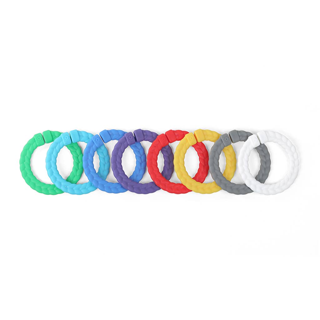 Itzy Ritzy Canada - Bitzy Bespoke Itzy Rings™ Linking Ring Set: Rainbow