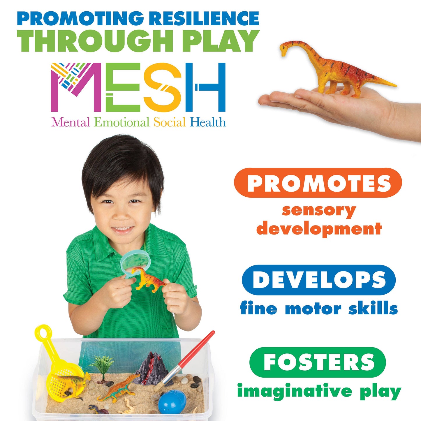 Faber-Castell / Creativity for Kids - Sensory Bin Dinosaur Dig Activity Bin for Kids