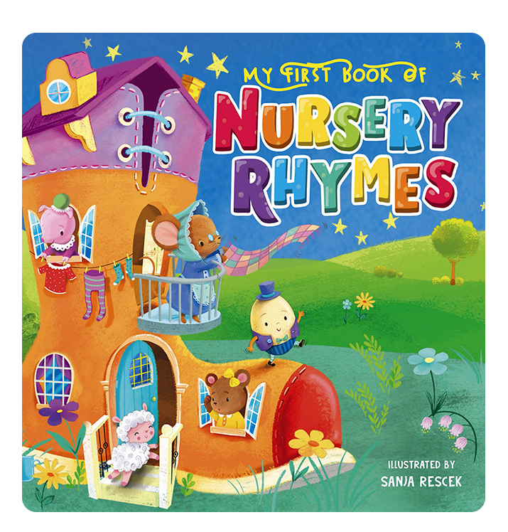 Little Hippo Books - My First Book of Nursery Rhymes- Children's Padded Board Book