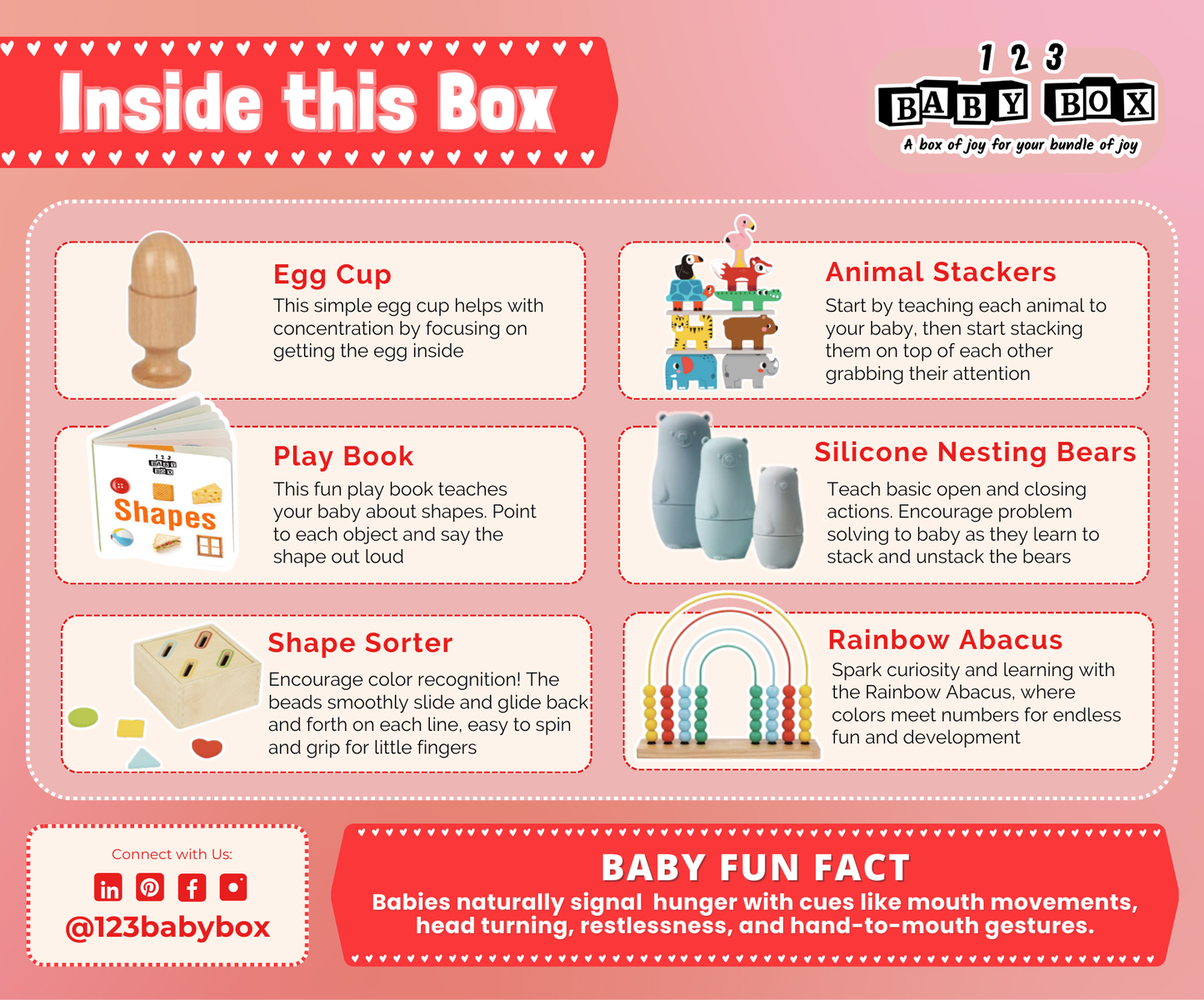 9-12 Months Montessori Educational Box - 123 Baby Box - Glee Garden