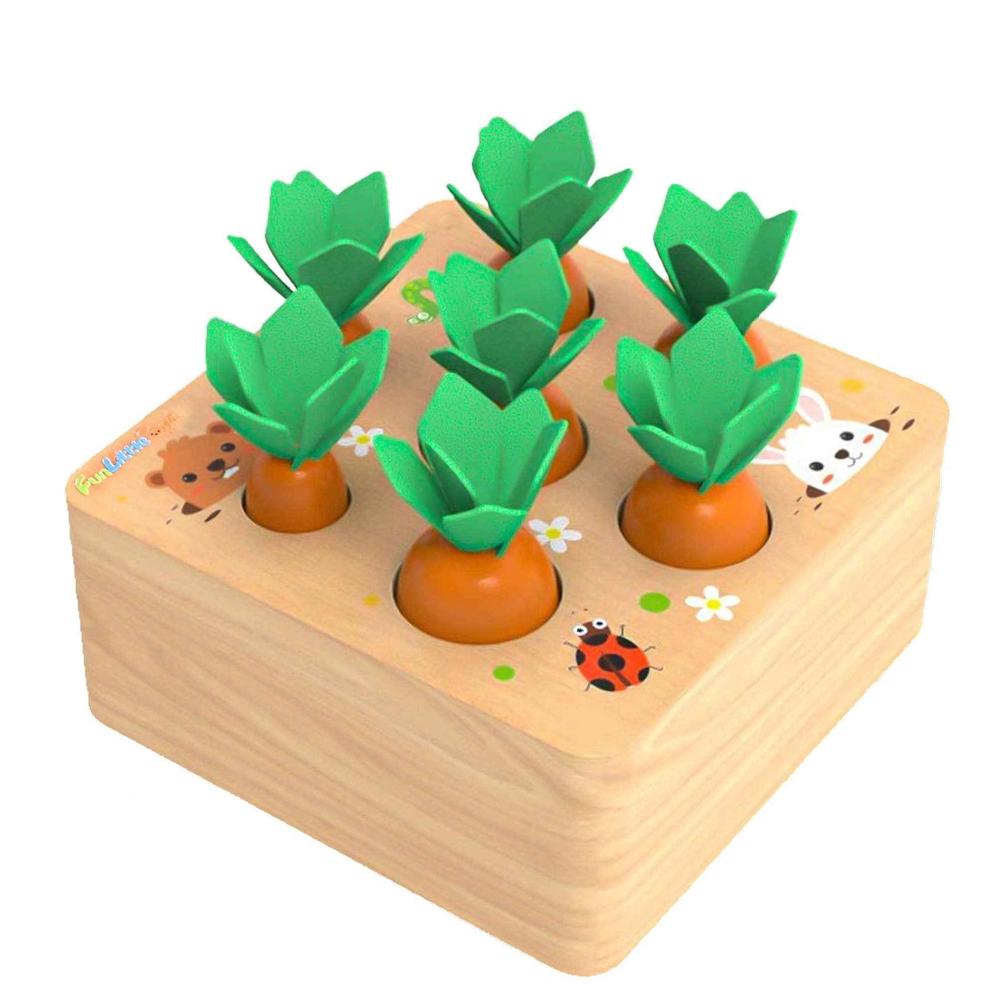 Toys Carrots Harvest Shape Size Sorting - Fun Little Toys - Glee Garden