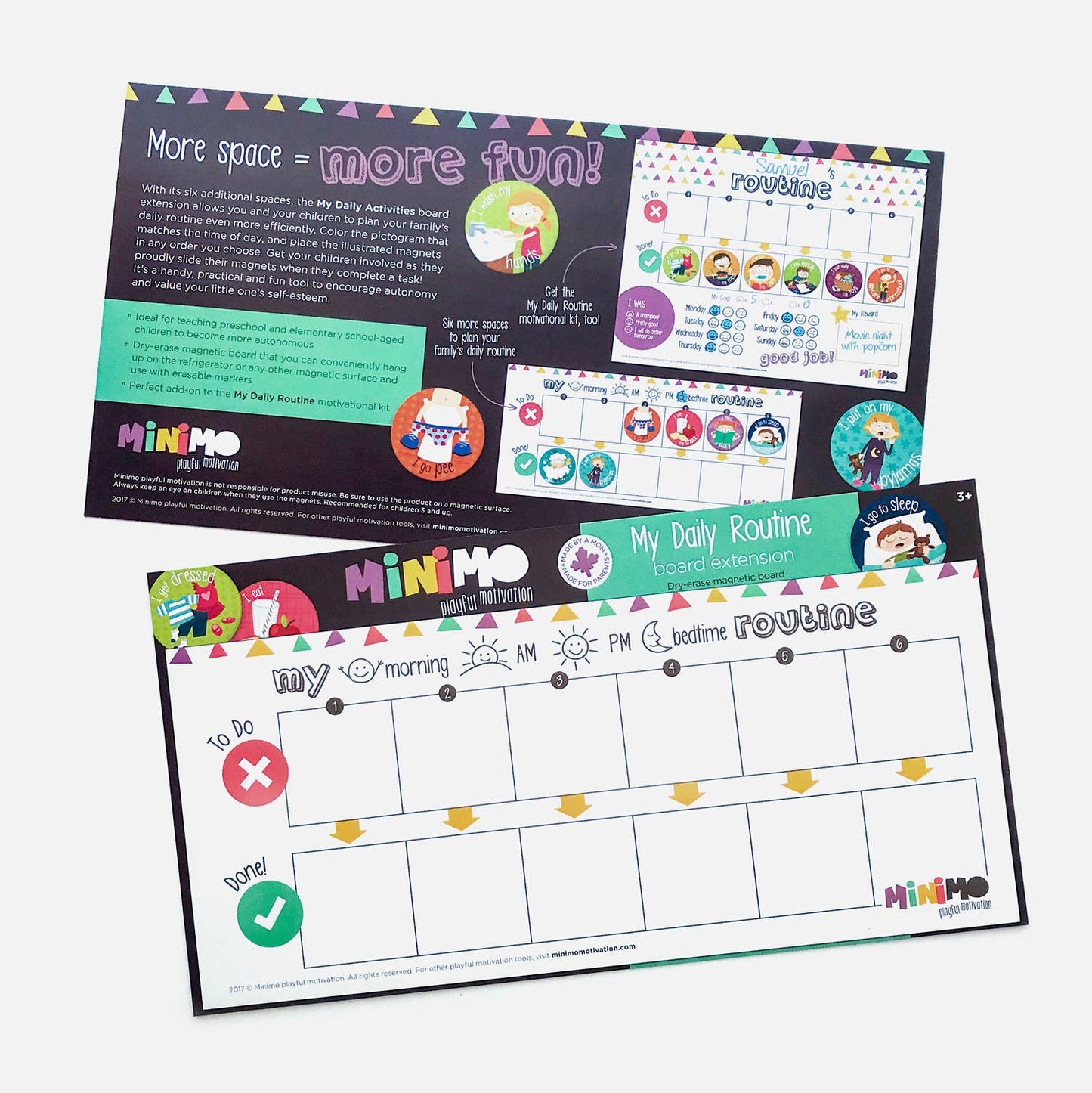 Minimo Playful Motivation - My Daily Routine board extension
