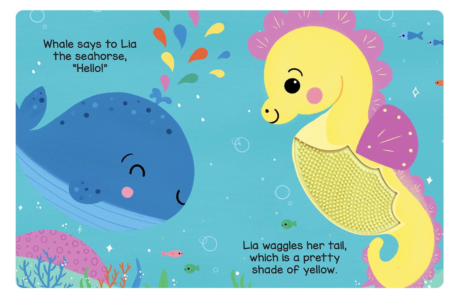 Hello, Ocean Friends - Touch and Feel - Little Hippo Books - Glee Garden