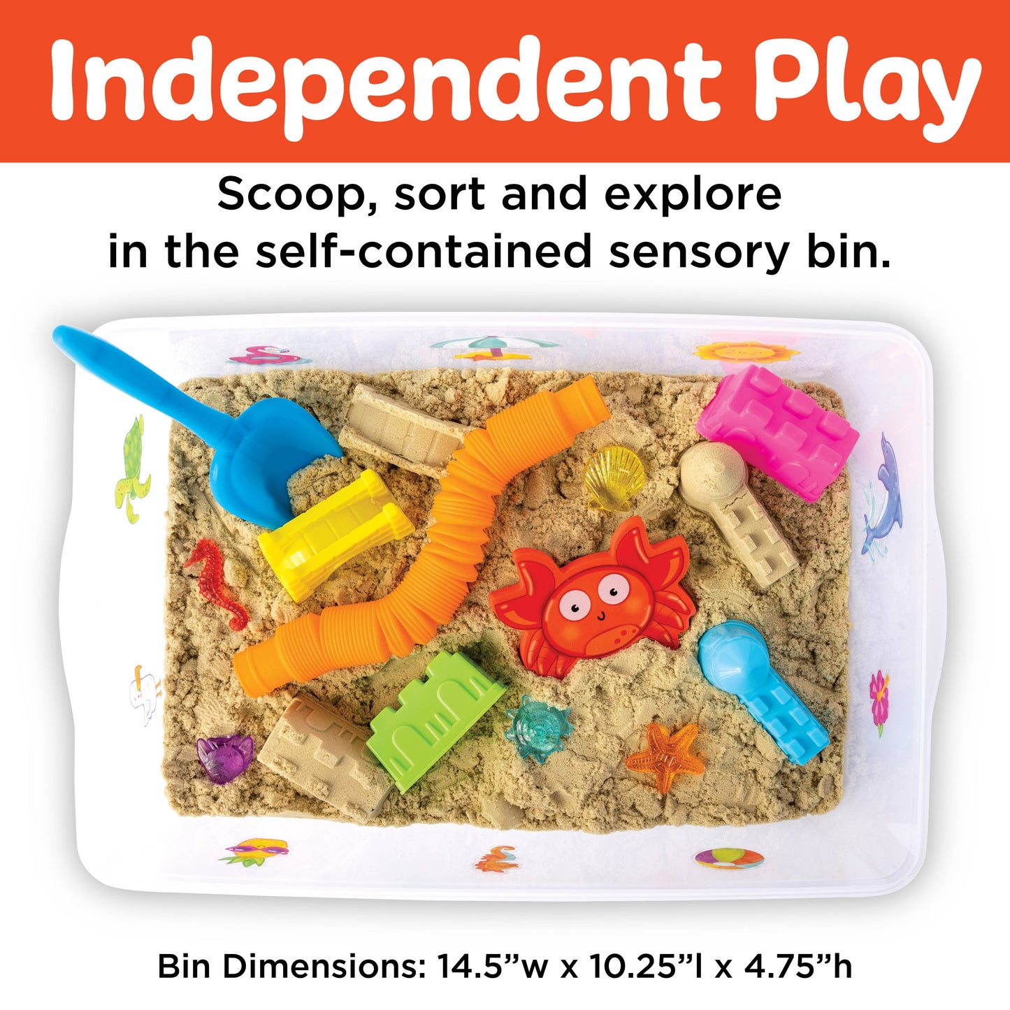 Faber-Castell / Creativity for Kids - Sensory Bin Beach Activity Bin for Kids