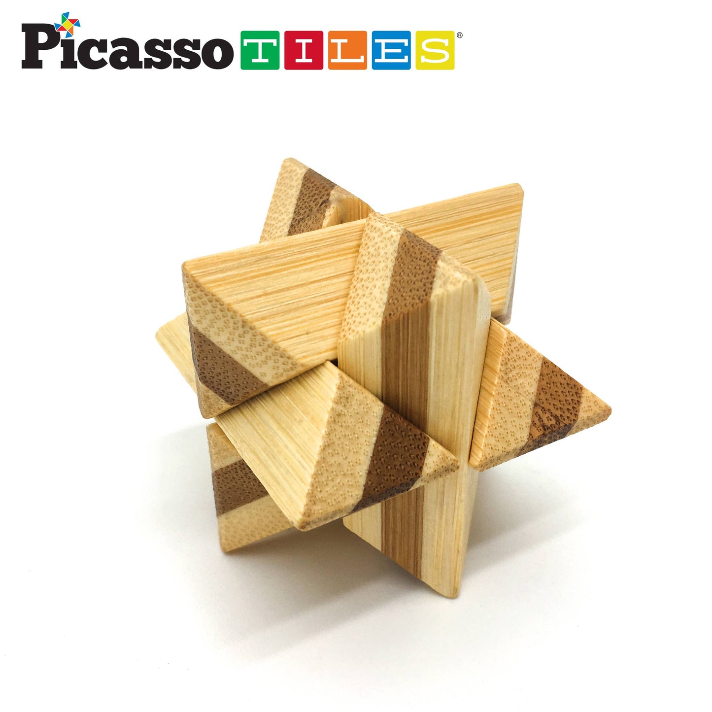 PicassoTiles - PicassoTiles 8PK Wooden Logic Puzzle
