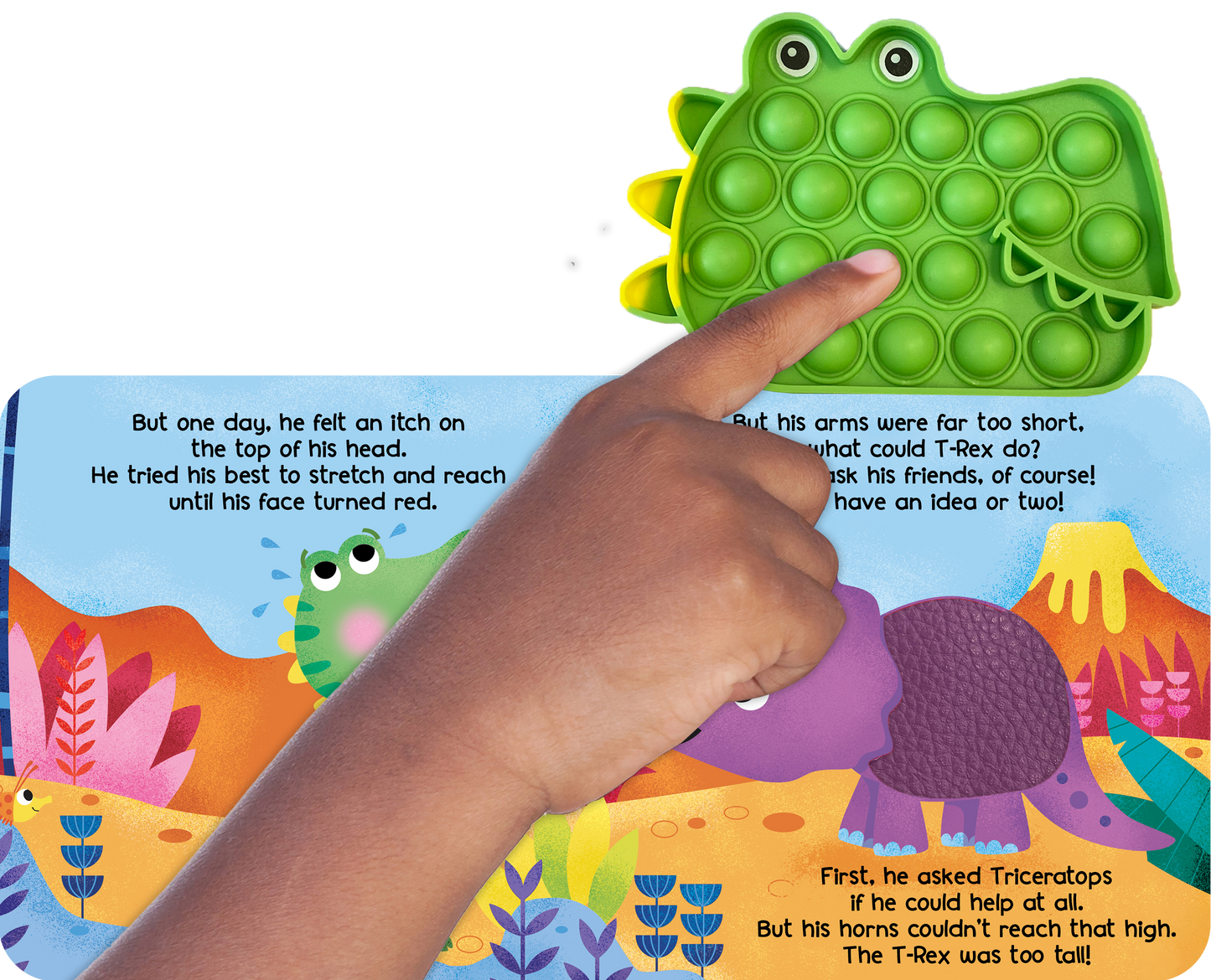 Little Hippo Books - Little T-Rex - Your Sensory Fidget Friend