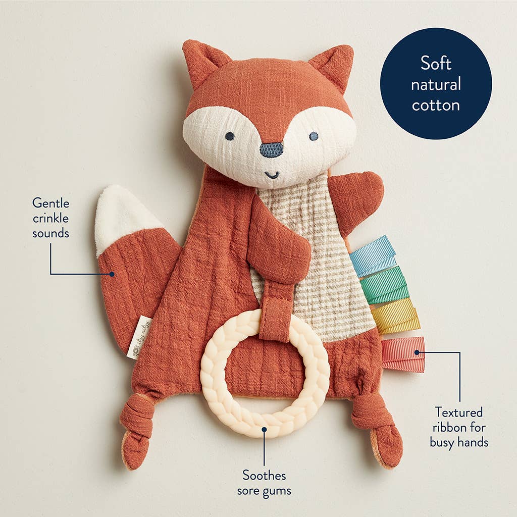 Itzy Ritzy - Fox Bitzy Crinkle™ Sensory Toy with Teether - Itzy Ritzy - Glee Garden