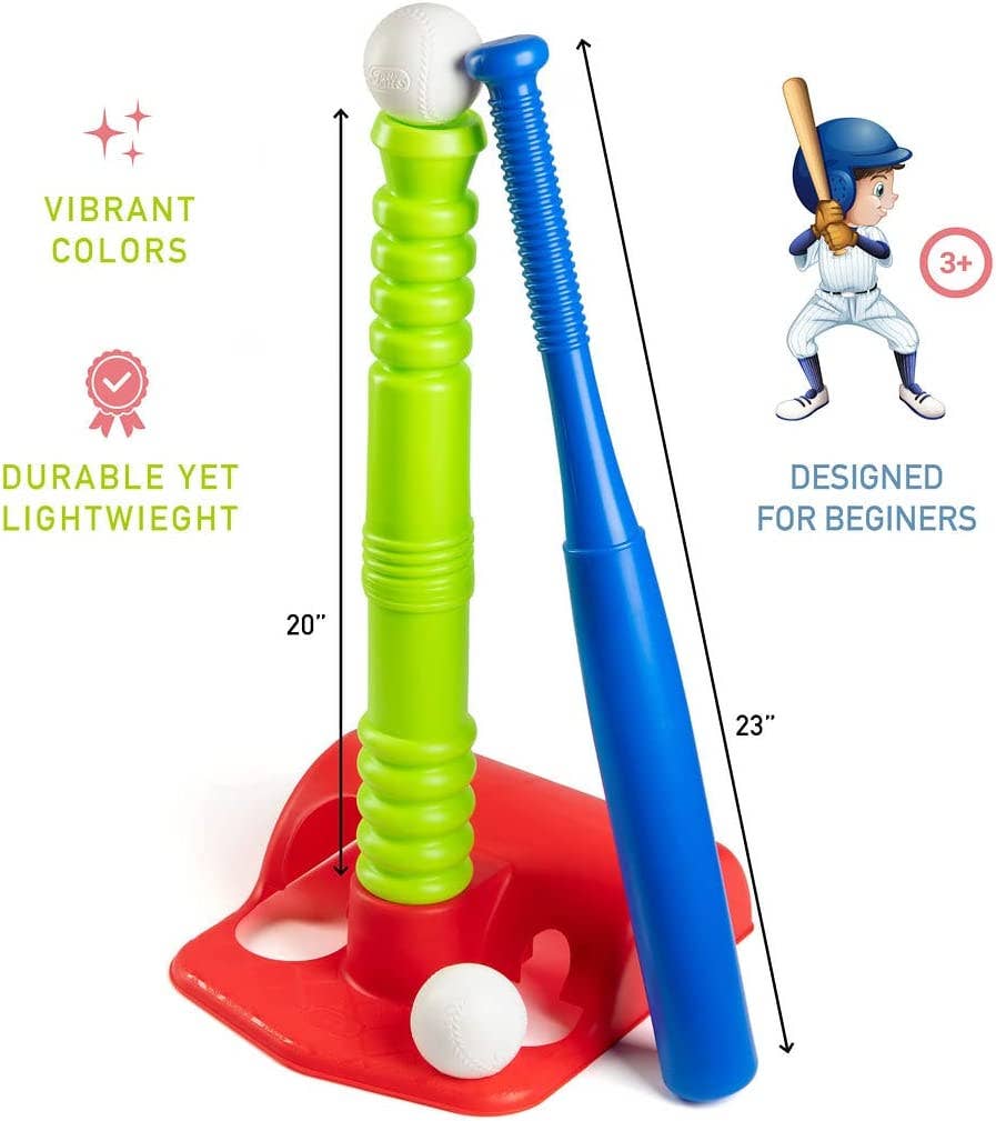 Play22 - T Ball Set with 20" Batting Tee and 8 Balls