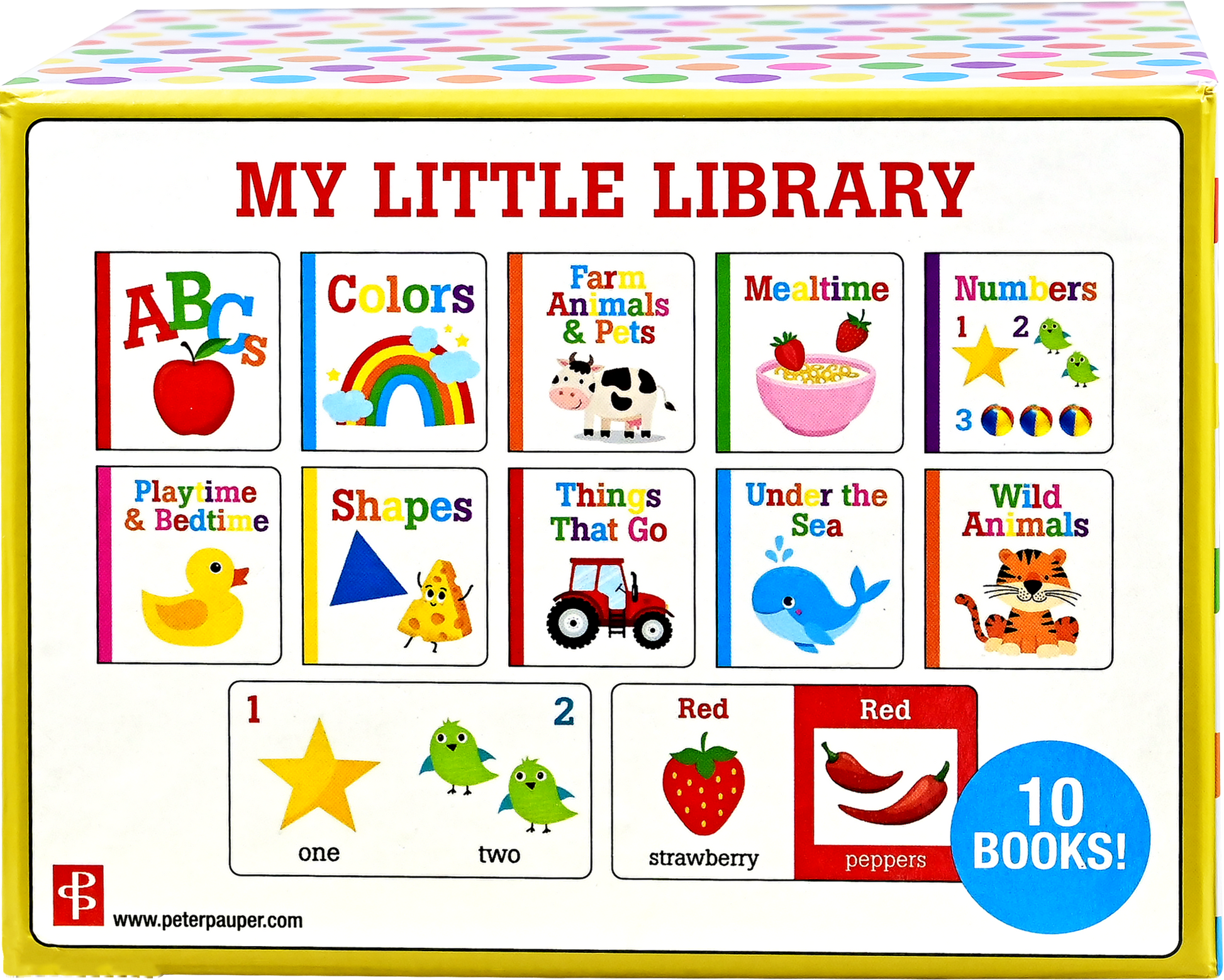 My Little Library (Set of 10 Board Books) - Peter Pauper Press - Glee Garden