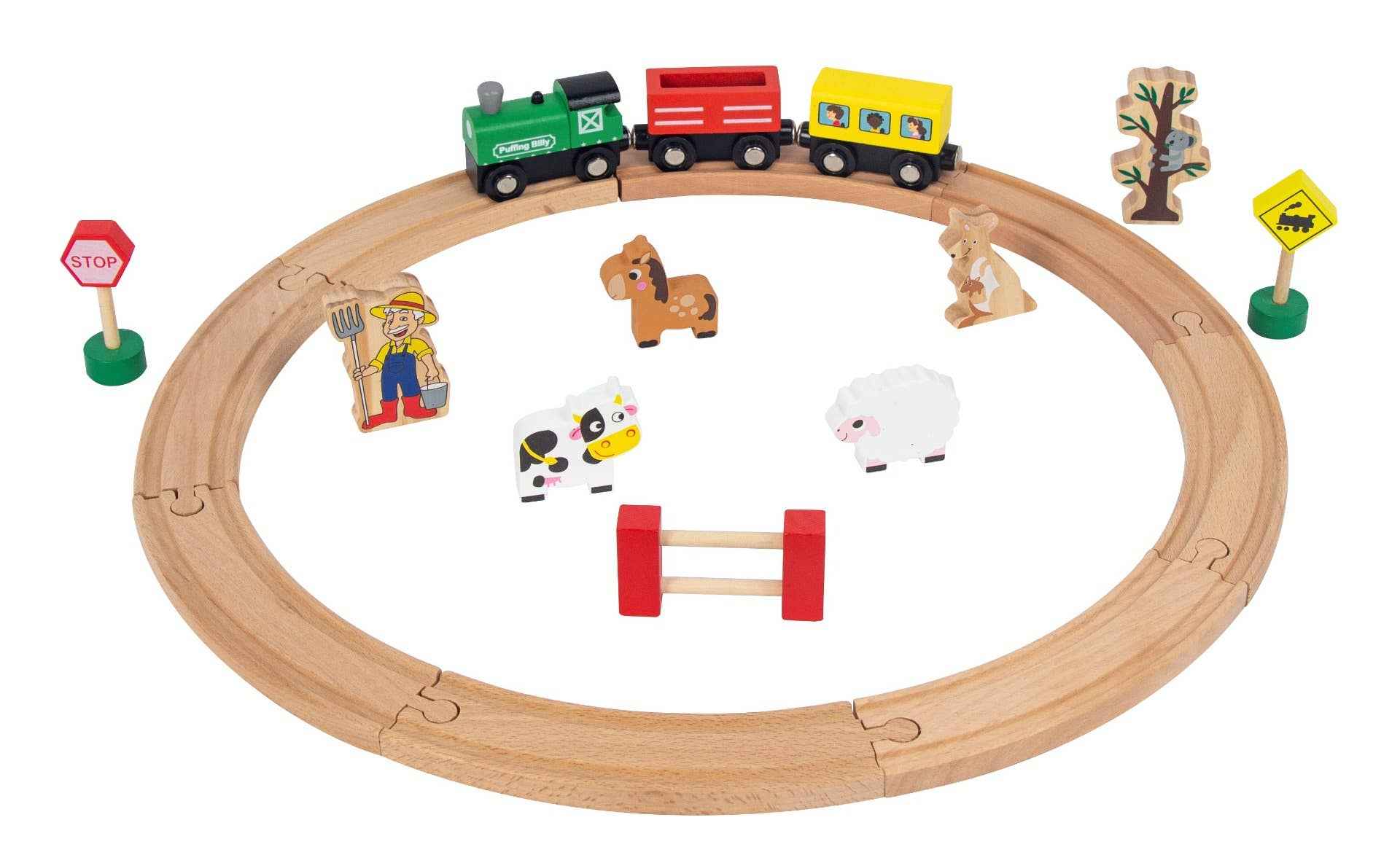 Wooden Magnetic Train Play Set - ToysLink - Glee Garden
