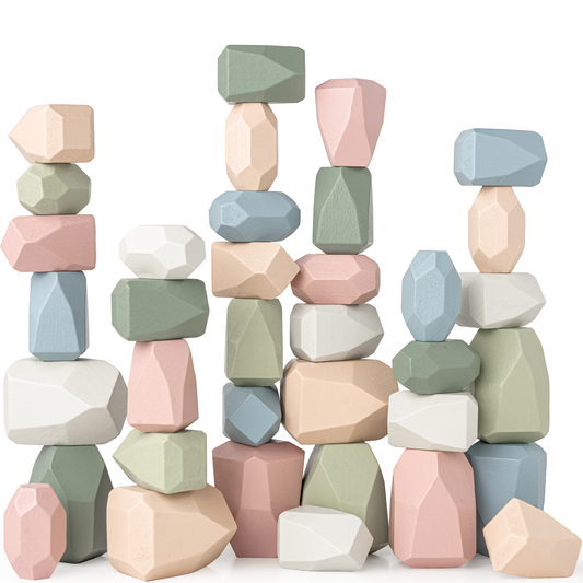 Stacking Blocks for Toddlers - Neutral Pack - Comfy Cubs - Glee Garden
