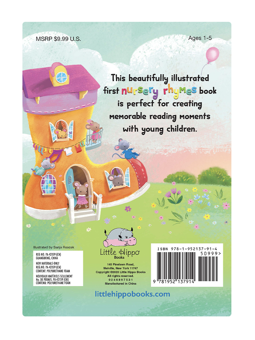 My First Book of Nursery Rhymes - Little Hippo Books - Glee Garden