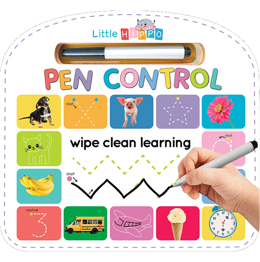Write & Wipe Pen Control - Little Hippo Books - Glee Garden