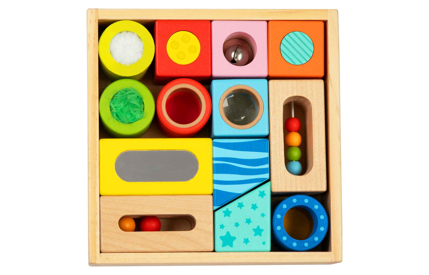 Brilliant Baby Sensory Fun Blocks - Little Hippo Books - Glee Garden