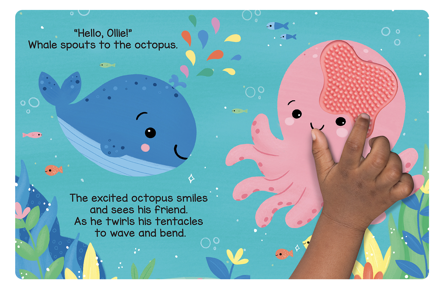 Hello, Ocean Friends - Touch and Feel - Little Hippo Books - Glee Garden