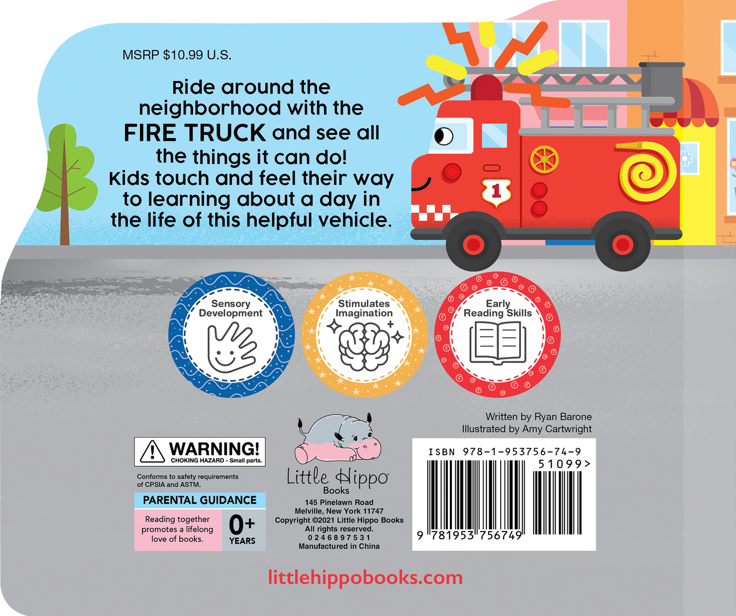 Little Hippo Books - Friendly Fire Truck - Little Hippo Books - Glee Garden