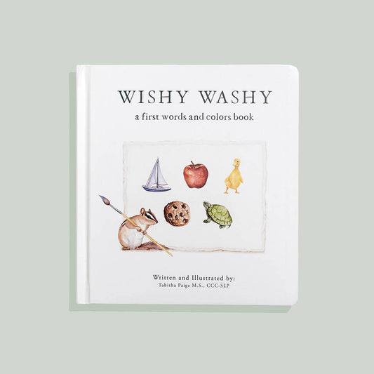 Wishy Washy: A Board Book of First Words and Colors - Paige Tate & Co. - Glee Garden