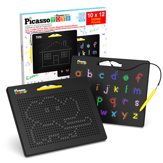 PicassoTiles - PicassoTiles Double-Sided Magnetic Drawing Tablet Pad