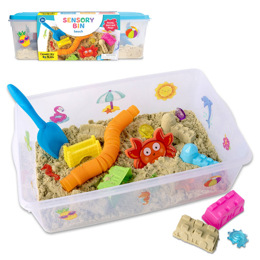 Faber-Castell / Creativity for Kids - Sensory Bin Beach Activity Bin for Kids