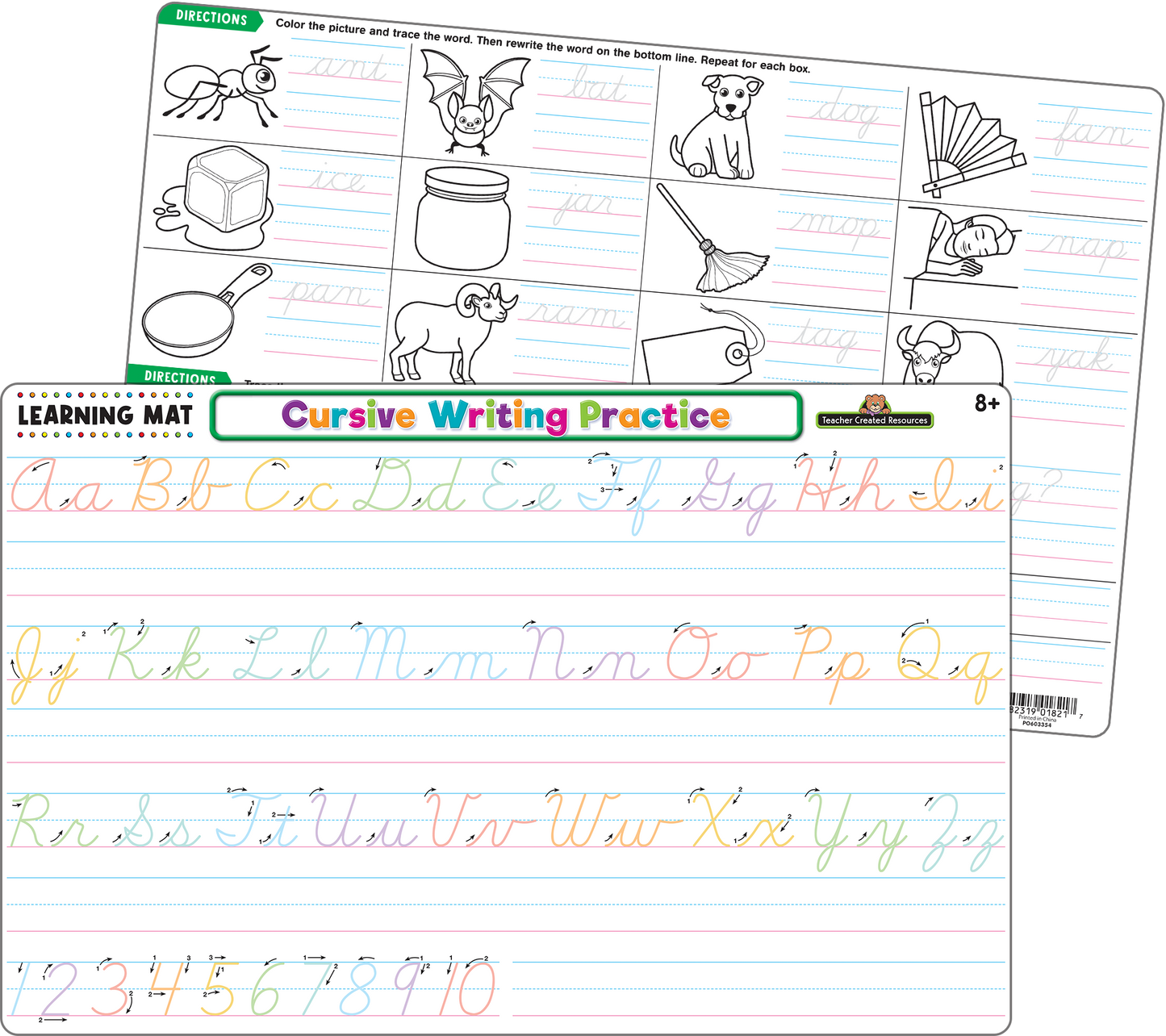 Teacher Created Resources - Cursive Writing Practice Learning Mat - Large Table Mat