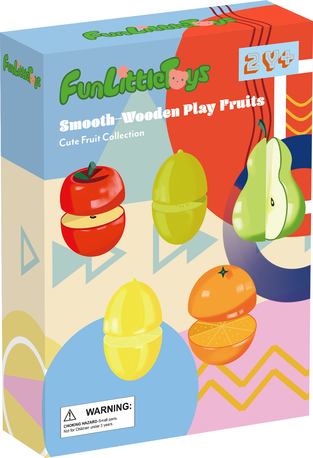 Fun Little Toys - 11 Pcs Wooden Pretend-Play Fruit Cutting Set for Kid Toys - Fun Little Toys - Glee Garden