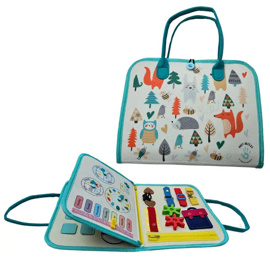 Breeze Essence Inc. - Woodland Busy Board for Toddlers - High Quality - Made in Canada