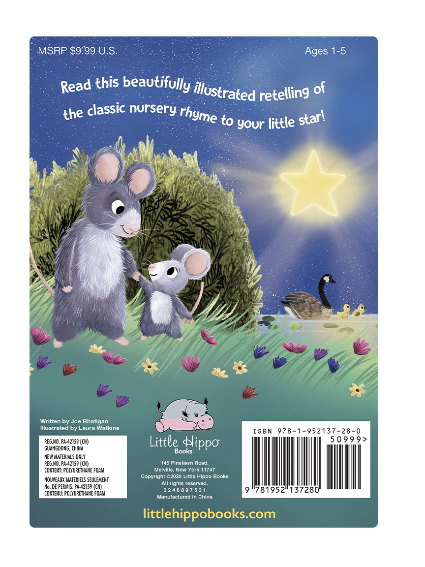 Little Hippo Books - Twinkle, Twinkle, Little Star- Children's Padded Board Book