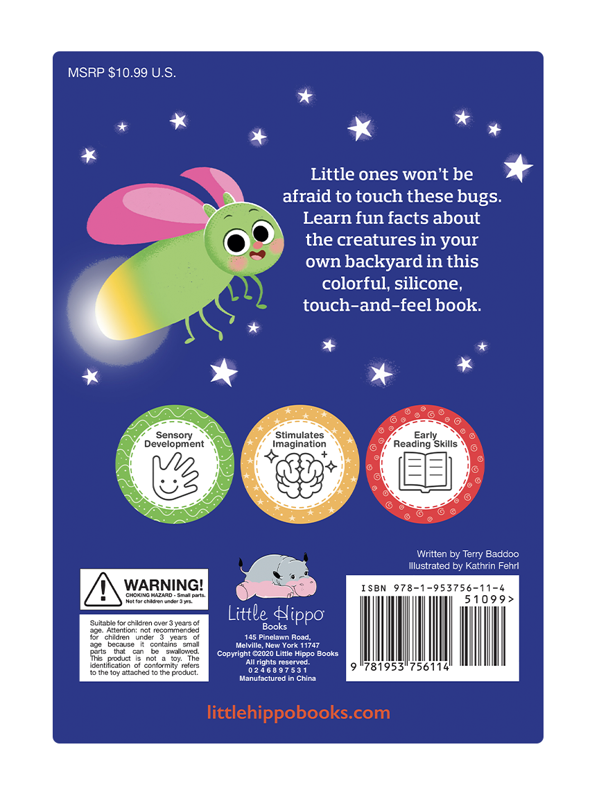 Backyard Bugs - Touch and Feel Board Book - Little Hippo Books - Glee Garden