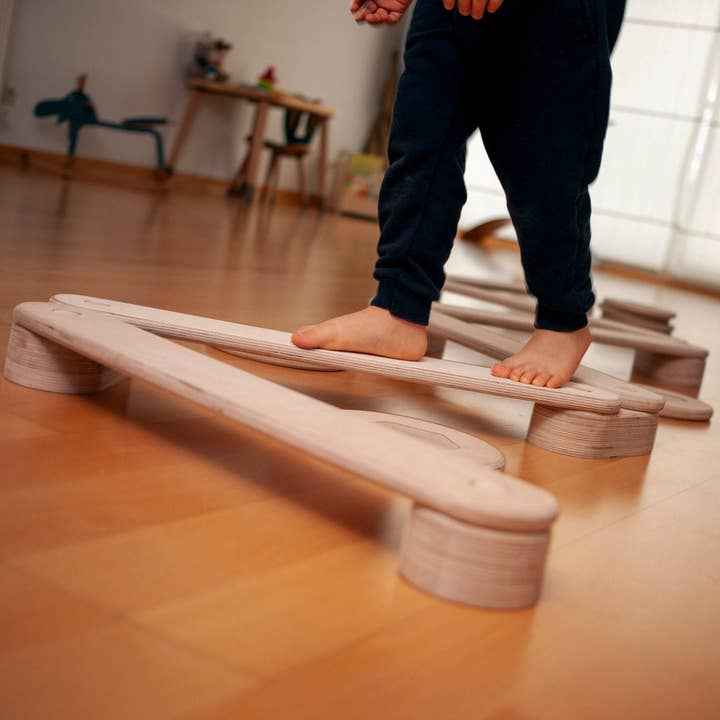 Montessori Balance Beam (Set of 5 beams)