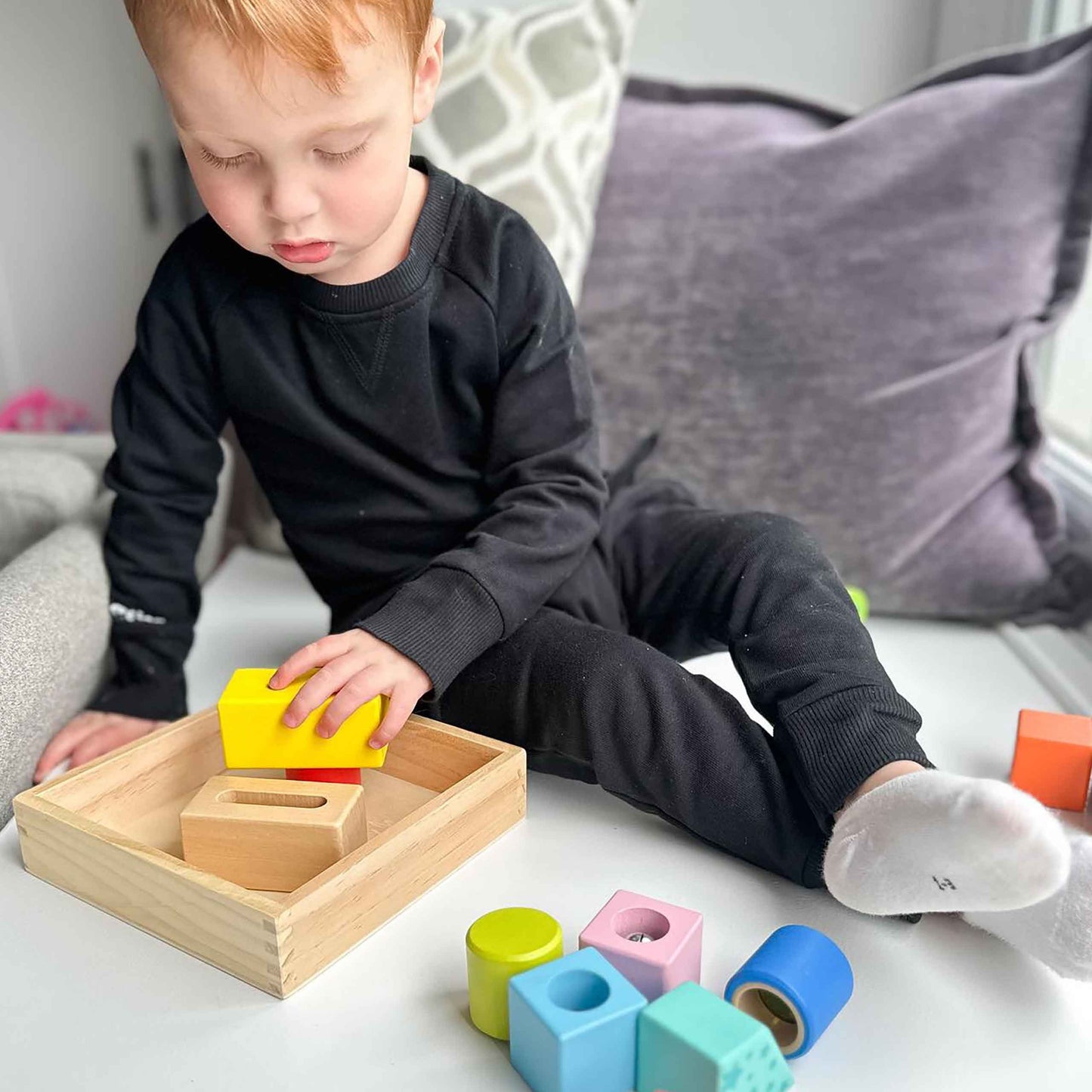 Brilliant Baby Sensory Fun Blocks - Little Hippo Books - Glee Garden