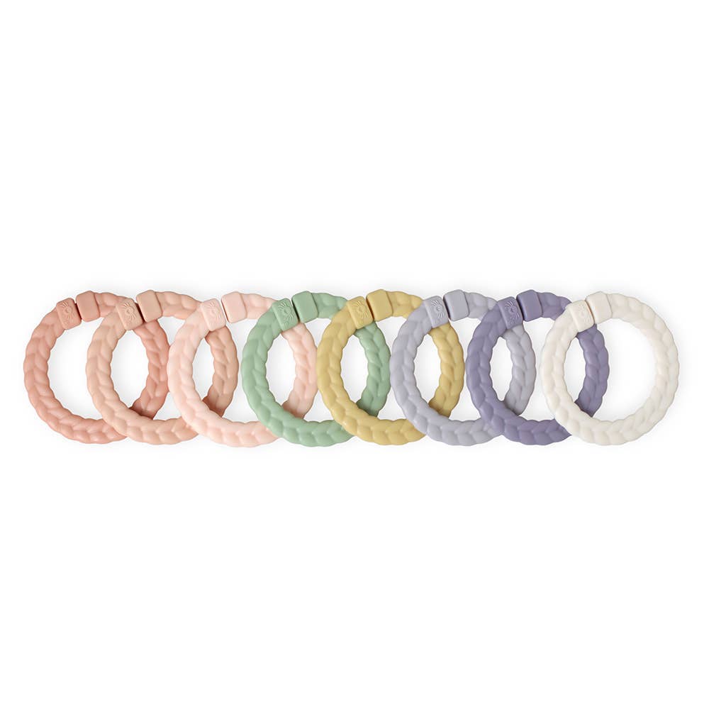Itzy Ritzy Canada - Bitzy Bespoke Itzy Rings™ Linking Ring Set: Rainbow