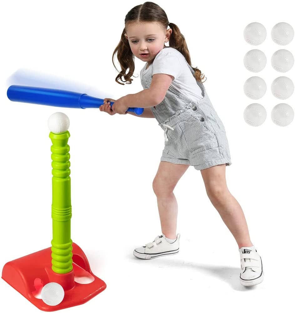 Play22 - T Ball Set with 20" Batting Tee and 8 Balls