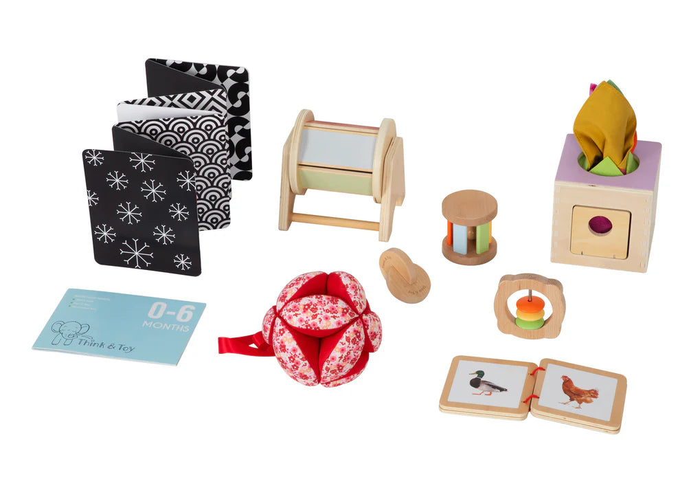 Think & Toy - 0-6 Months Play Kit - Canadian Brand