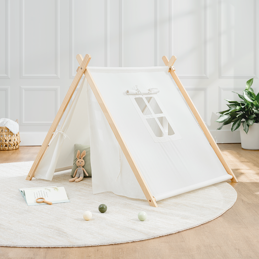 Kids Play Tent - Natural Wood - Comfy Cubs - Glee Garden