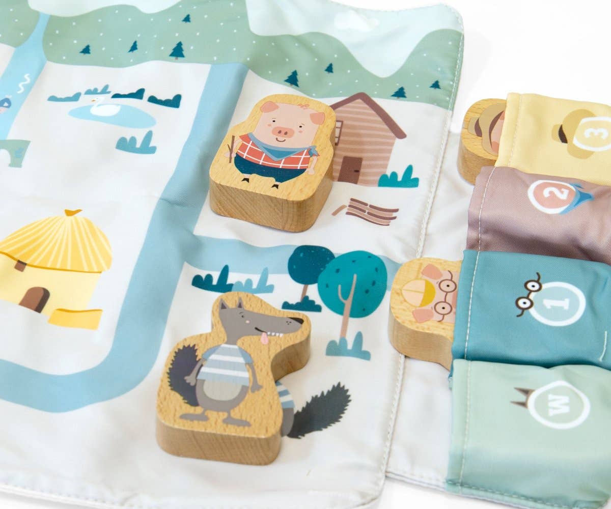 Tutete - Educational Tablecloth The 3 Little Pigs - Children's game - Tutete - Glee Garden