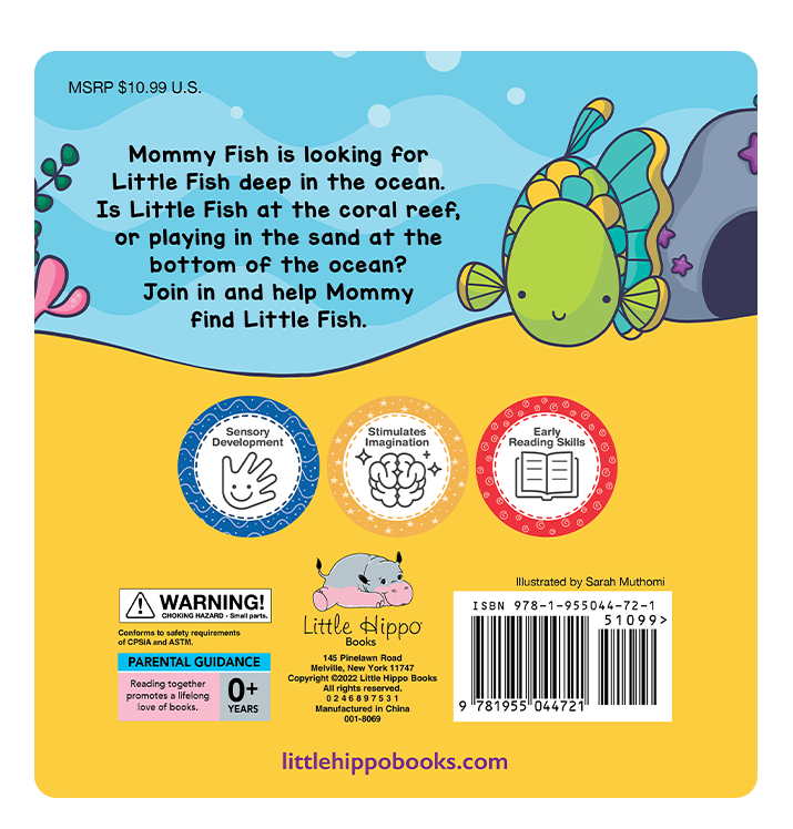 Little Hippo Books - Peek and Seek- In the Ocean -With Lift-the-Flap Felt Pieces